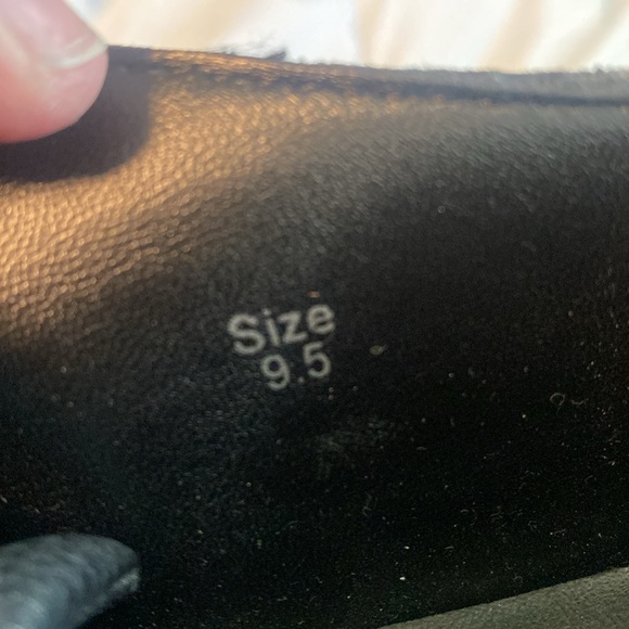 Paige Leather Black and Leopard Print Sneakers 9.5 - Picture 3 of 8